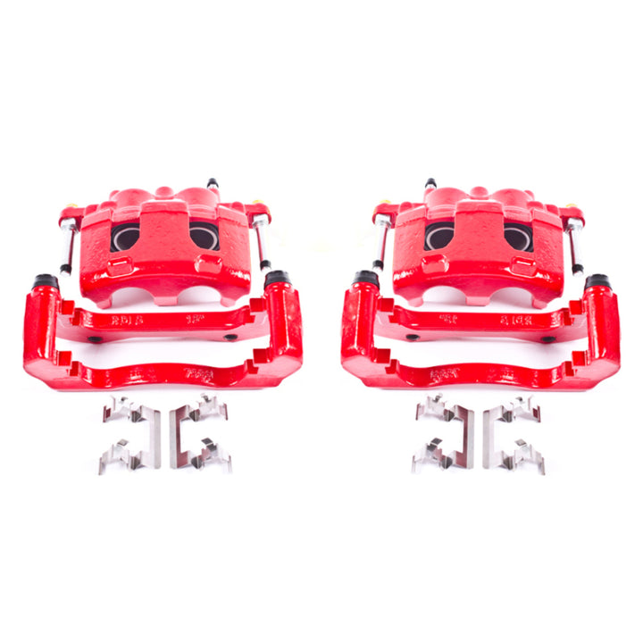 Power Stop 06-11 Buick Lucerne Front Red Calipers w/Brackets - Pair