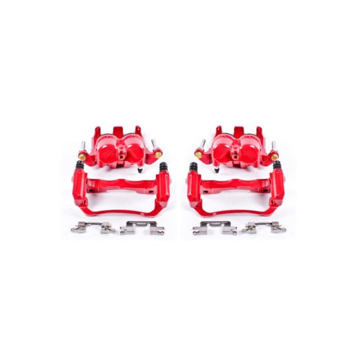Power Stop 05-18 Nissan Frontier Front Red Calipers w/Brackets - Pair