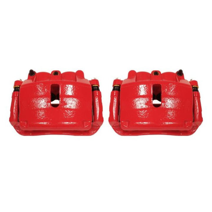 Power Stop 2009 Ford F-150 Front Red Calipers w/Brackets - Pair