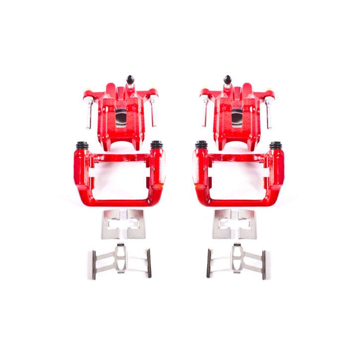 Power Stop 01-03 Acura CL Rear Red Calipers w/Brackets - Pair