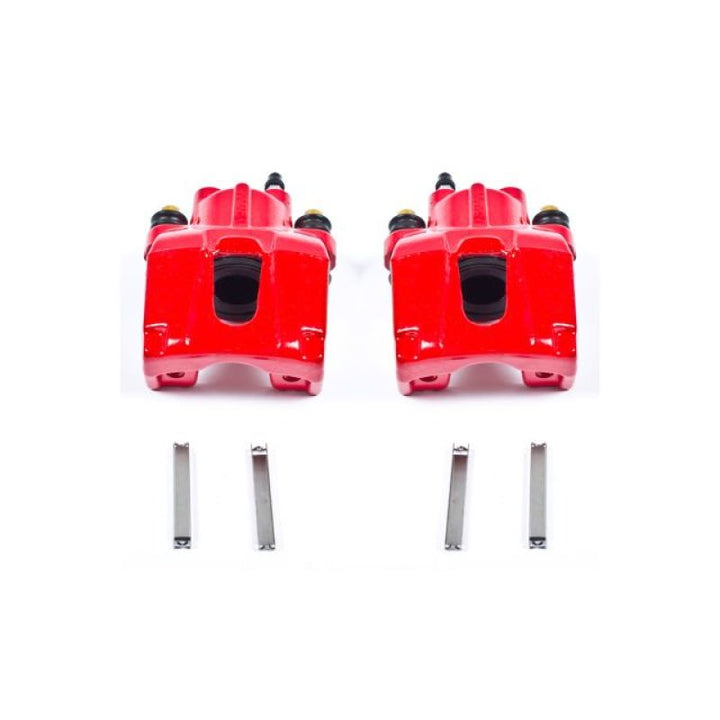 Power Stop 06-10 Jeep Commander Rear Red Calipers w/o Brackets - Pair