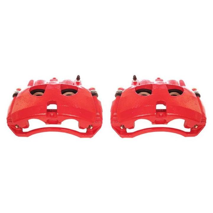 Power Stop 09-10 Dodge Ram 2500 Front Red Calipers w/Brackets - Pair