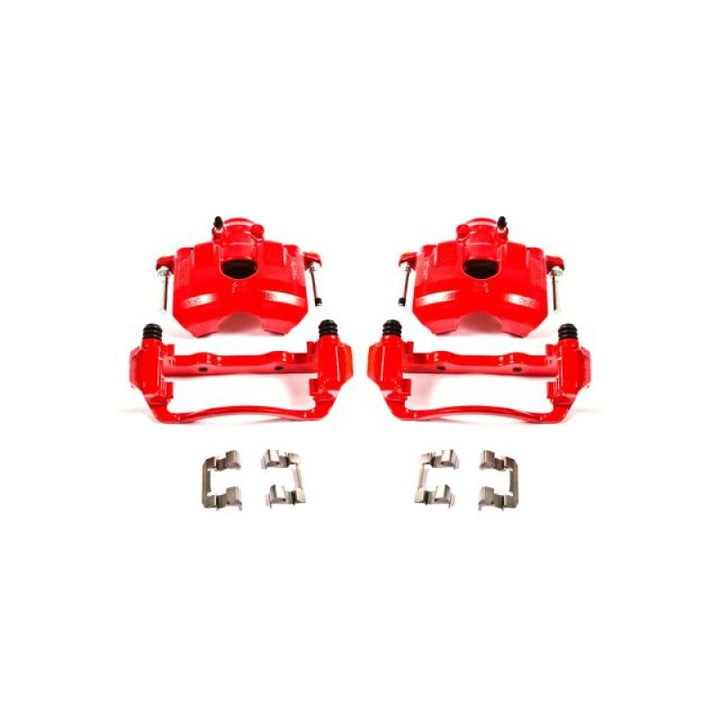 Power Stop 08-11 Ford Focus Front Red Calipers w/Brackets - Pair