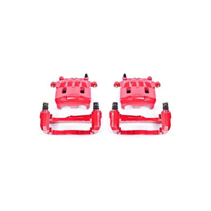 Power Stop 05-06 Saab 9-2X Front Red Calipers w/Brackets - Pair