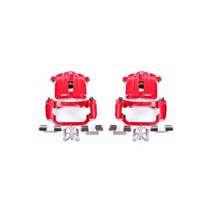 Power Stop 04-05 Cadillac DeVille Rear Red Calipers w/Brackets - Pair