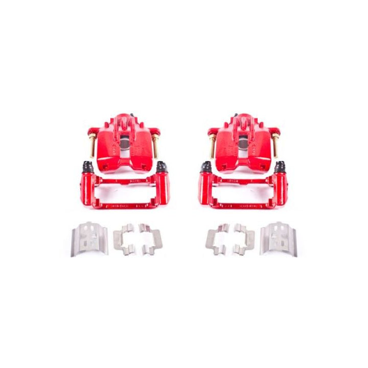 Power Stop 04-05 Cadillac XLR Rear Red Calipers w/Brackets - Pair