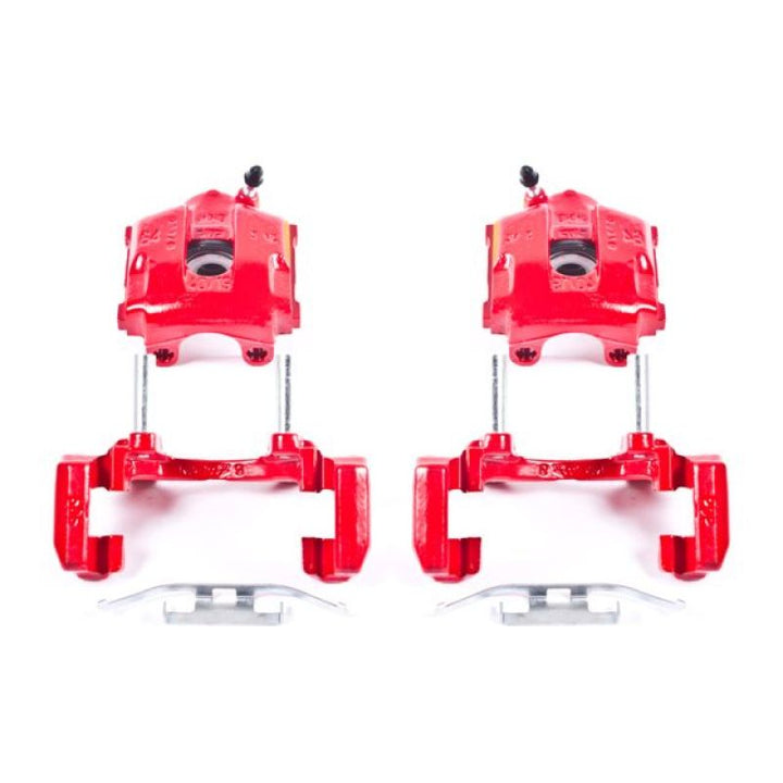 Power Stop 01-05 BMW 320i Rear Red Calipers w/Brackets - Pair