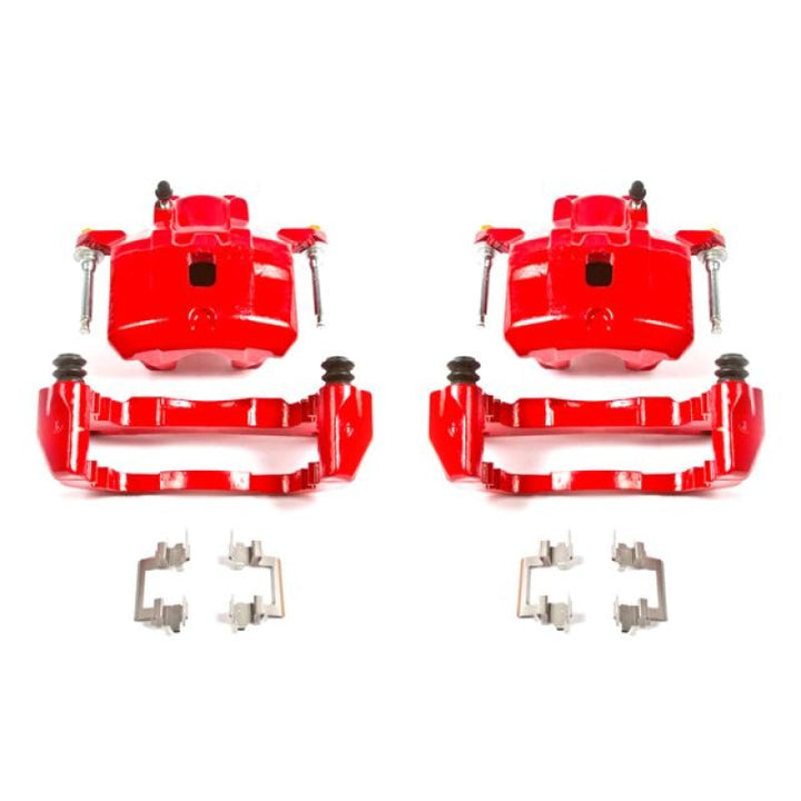Power Stop 01-05 Chrysler Sebring Front Red Calipers w/Brackets - Pair
