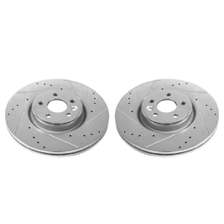 Power Stop 12-18 Volvo S60 Front Evolution Drilled & Slotted Rotors - Pair