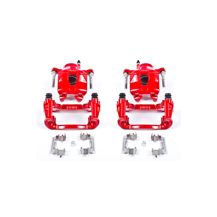 Power Stop 05-10 Scion tC Front Red Calipers w/Brackets - Pair