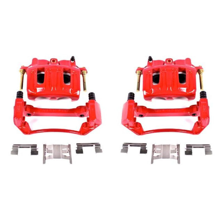 Power Stop 99-03 Ford F-150 Front Red Calipers w/Brackets - Pair
