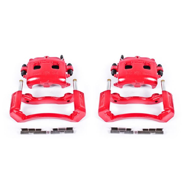 Power Stop 02-05 Dodge Ram 1500 Front Red Calipers w/Brackets - Pair