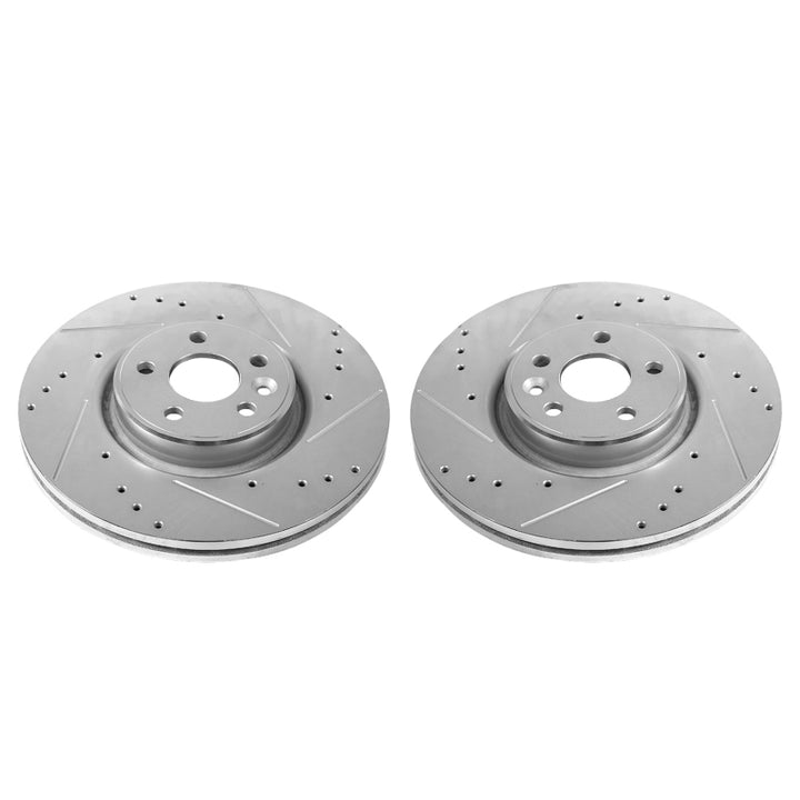Power Stop 12-18 Volvo S60 Front Evolution Drilled & Slotted Rotors - Pair