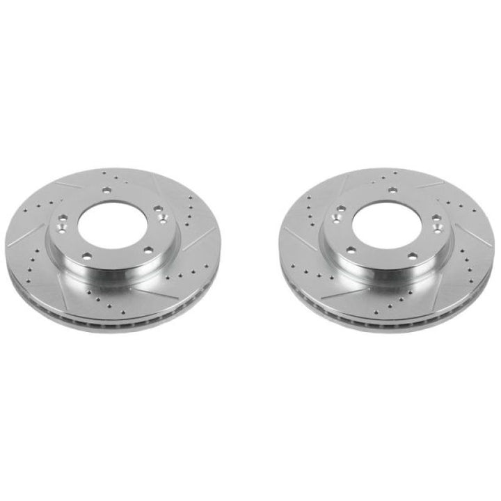 Power Stop 07-09 Kia Sorento Front Evolution Drilled & Slotted Rotors - Pair