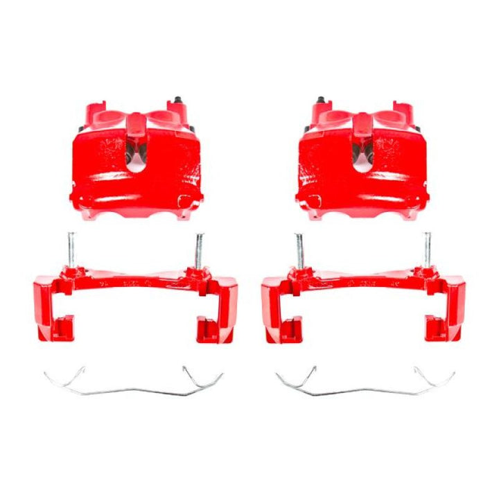Power Stop 99-02 Jeep Grand Cherokee Front Red Calipers w/Brackets - Pair