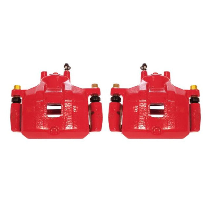 Power Stop 08-17 Mitsubishi Lancer Front Red Calipers w/Brackets - Pair