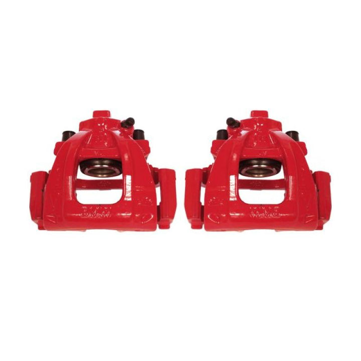 Power Stop 02-06 Mini Cooper Front Red Calipers w/Brackets - Pair