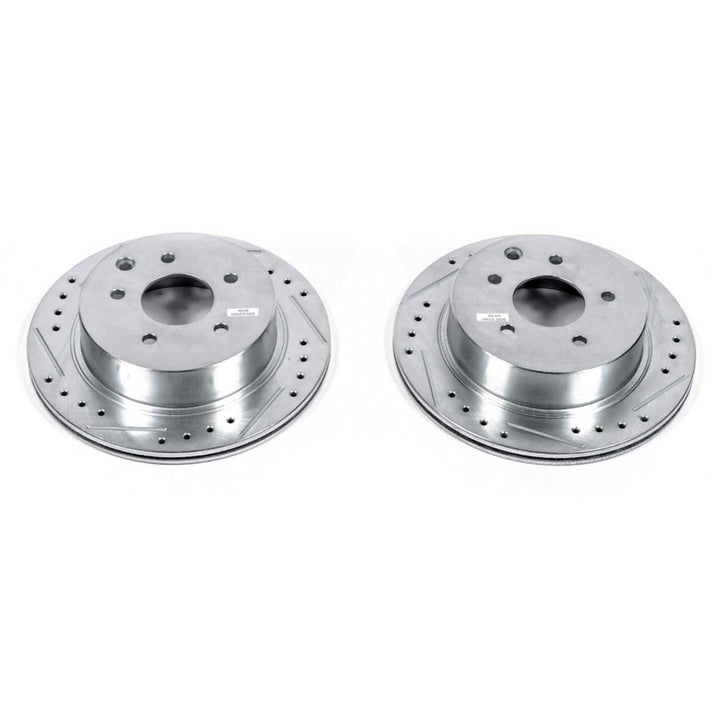 Power Stop 93-97 Infiniti J30 Rear Evolution Drilled & Slotted Rotors - Pair
