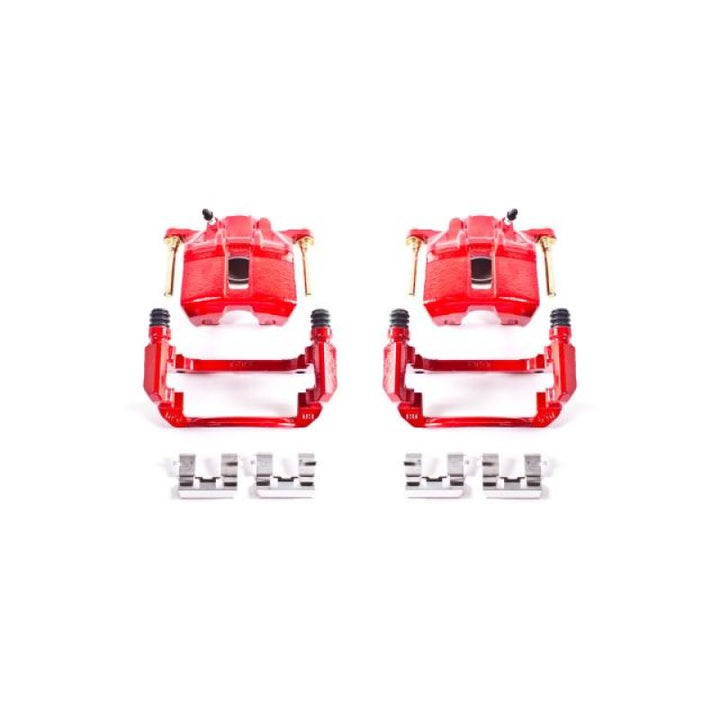 Power Stop 03-07 Honda Accord Front Red Calipers w/Brackets - Pair
