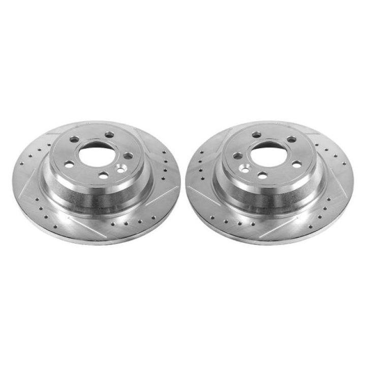 Power Stop 07-11 Volvo S80 Rear Evolution Drilled & Slotted Rotors - Pair