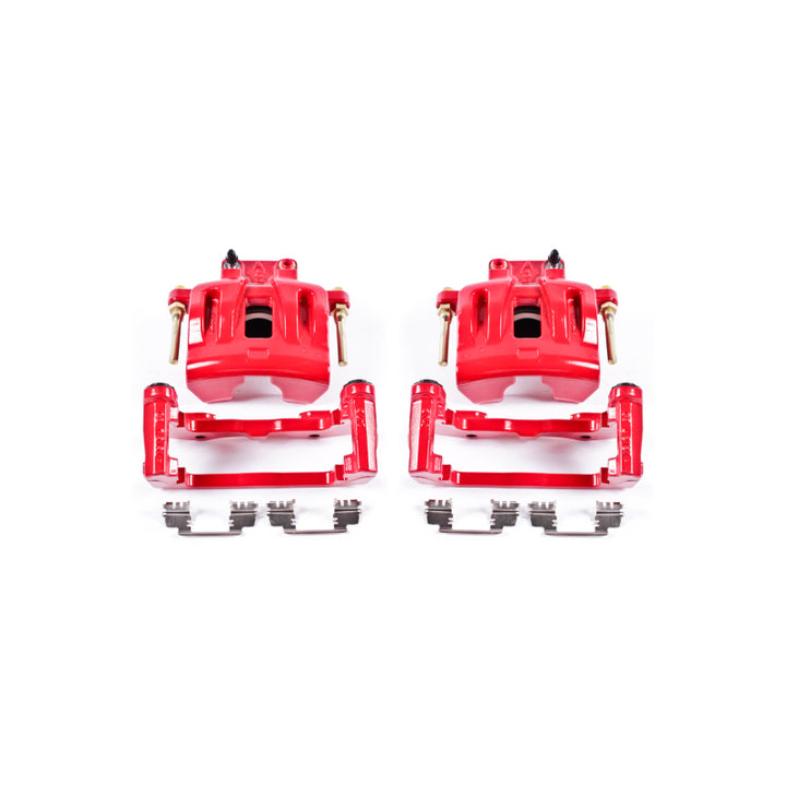 Power Stop 05-11 Chrysler 300 Front Red Calipers w/Brackets - Pair