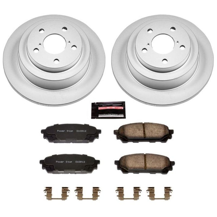 Power Stop 05-06 Saab 9-2X Rear Z17 Evolution Geomet Coated Brake Kit