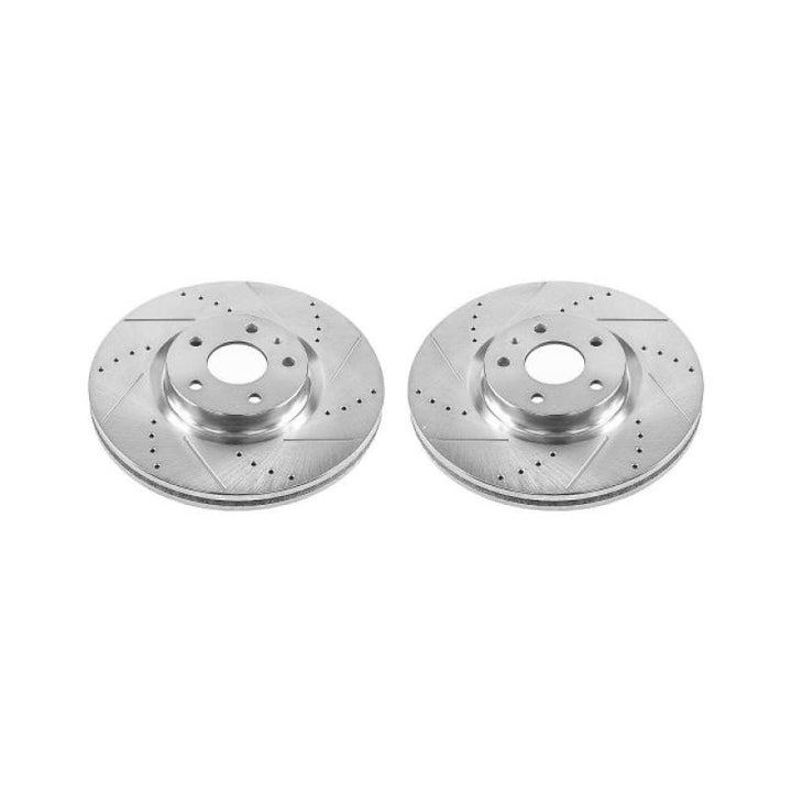 Power Stop 13-19 Ford Fusion Front Evolution Drilled & Slotted Rotors - Pair