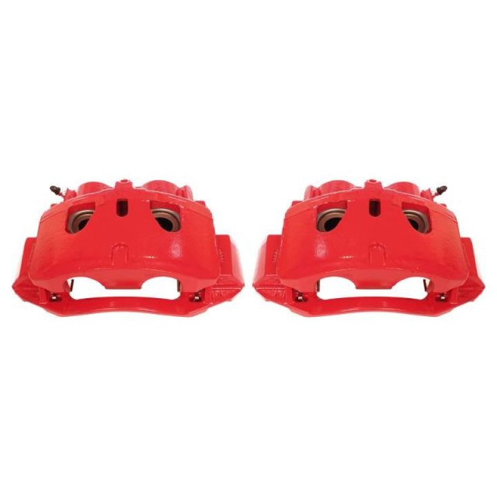 Power Stop 11-19 Chevrolet Silverado 2500 HD Front Red Calipers w/Brackets - Pair