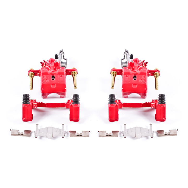 Power Stop 96-01 Infiniti I30 Rear Red Calipers w/Brackets - Pair