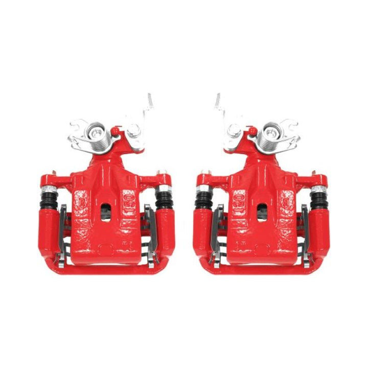 Power Stop 06-12 Ford Fusion Rear Red Calipers w/Brackets - Pair