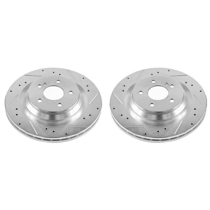 Power Stop 09-14 Mercedes-Benz CL550 Rear Evolution Drilled & Slotted Rotors - Pair