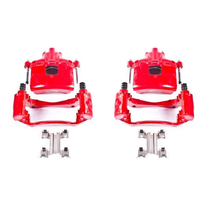 Power Stop 05-09 Buick Allure Front Red Calipers w/Brackets - Pair