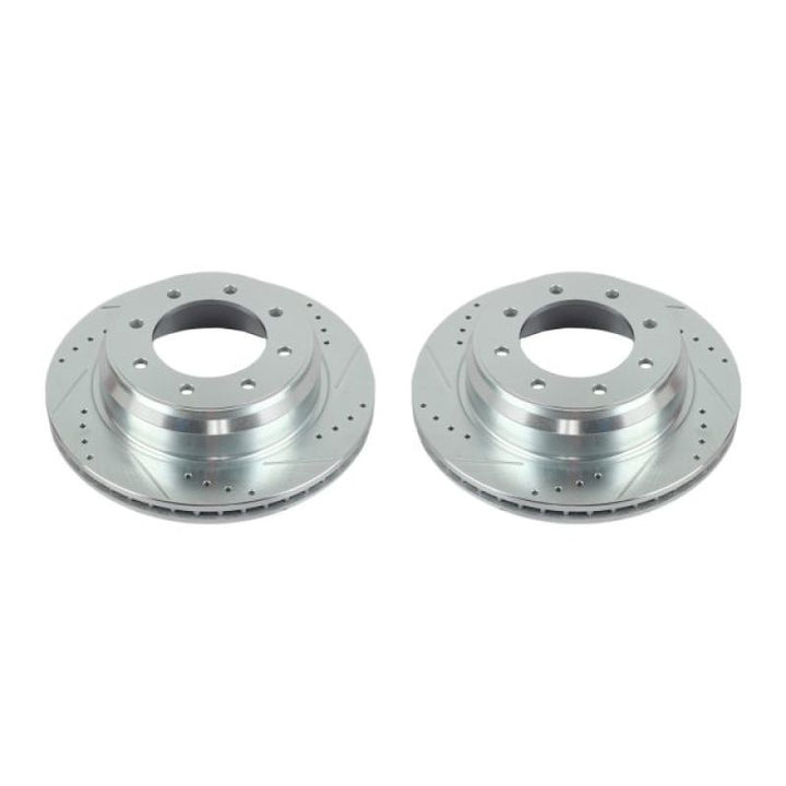 Power Stop 12-19 Nissan NV1500 Rear Evolution Drilled & Slotted Rotors - Pair