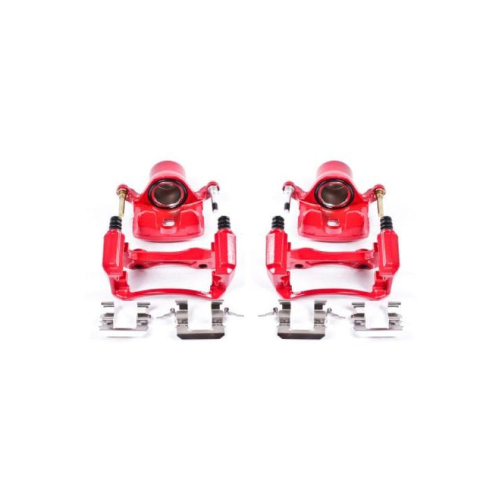 Power Stop 00-01 Infiniti I30 Front Red Calipers w/Brackets - Pair
