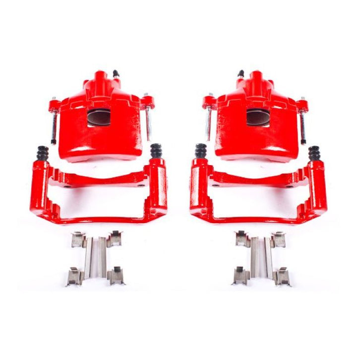 Power Stop 2004 Pontiac Grand Prix Front Red Calipers w/Brackets - Pair
