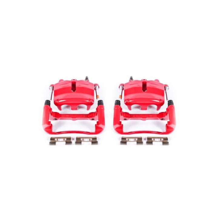 Power Stop 04-05 Ford F-150 Front Red Calipers w/Brackets - Pair
