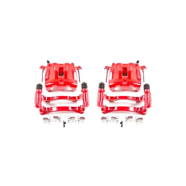 Power Stop 99-04 Jeep Grand Cherokee Front Red Calipers w/Brackets - Pair