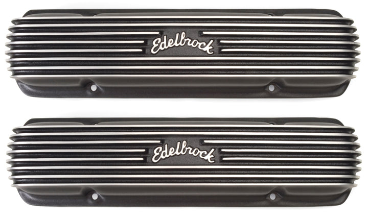 Edelbrock Valve Cover Classic Series Pontiac 1962-1979 301-455 CI V8 Black