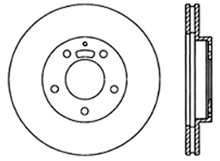 Centric Mazda Premium Brake CryoStop Rotor