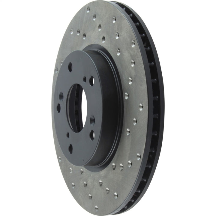 StopTech 06-18 Honda Civic Cryo Drilled Sport Left Front Rotor