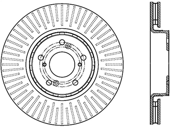 StopTech Slotted & Drilled Cryo Sport Brake Rotor