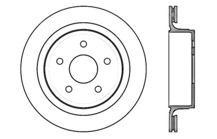 StopTech Slotted & Drilled Sport Brake Rotor