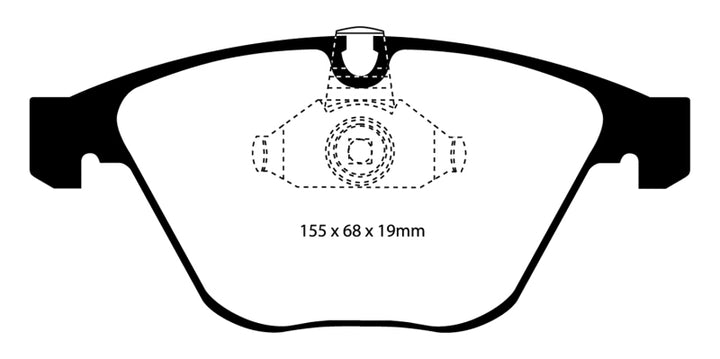 EBC 08-10 BMW M3 4.0 (E90) Bluestuff Front Brake Pads