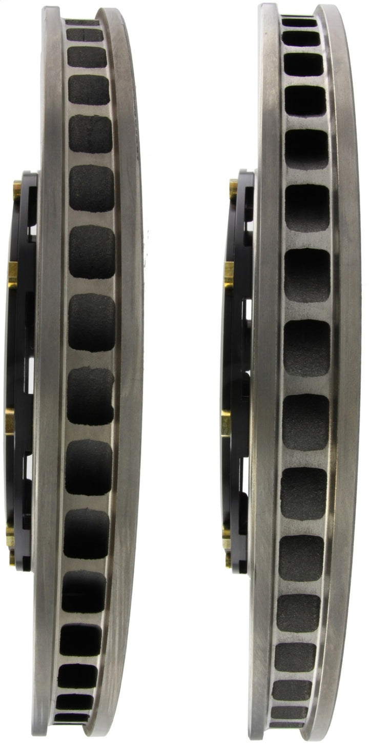 StopTech 09-11 Nissan GT-R Front Slotted Bare Iron 380x34mm AeroRotor Kit Pair