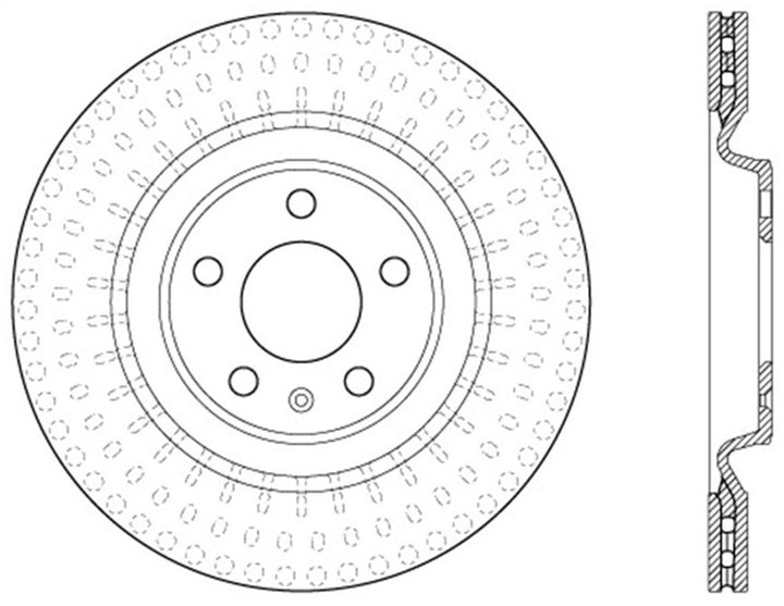 StopTech Power Slot 12-13 Audi A6 Quattro/11-12 A7 Quattro / 10-13 S4 Rear Left Slotted Rotor
