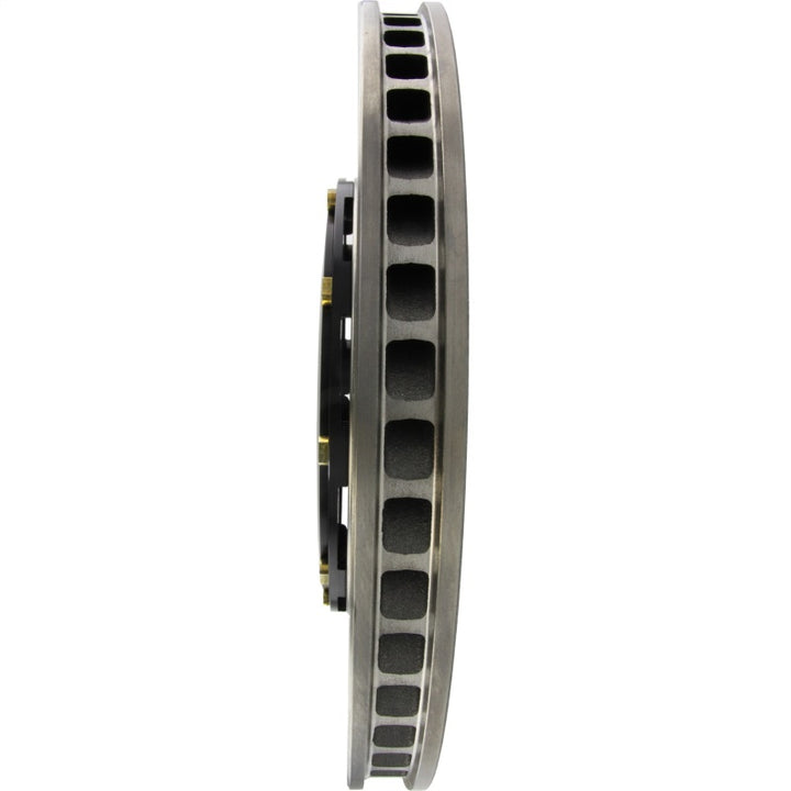 StopTech 09-11 Nissan GT-R Front Left Slotted Bare Iron 380x34mm AeroRotor Kit