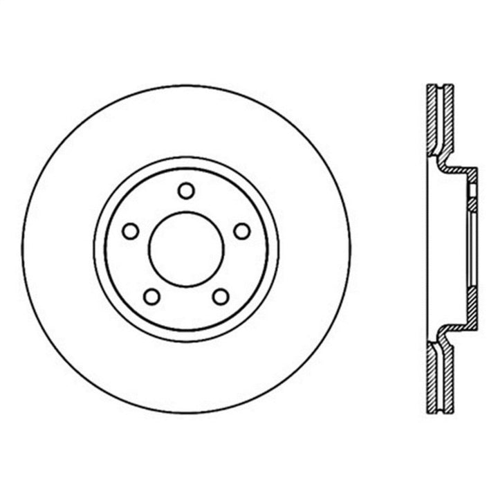 StopTech Power Slot 07-09 Mazdaspeed3 Slotted Left Front Rotor
