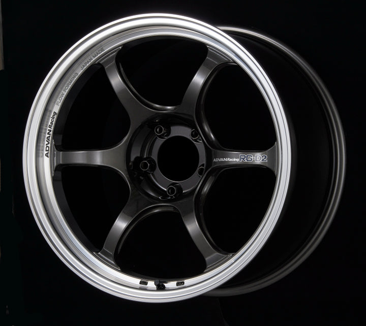Advan RG-D2 18x7.5 +47 5x114.3 Machining and Black Gunmetallic Wheel