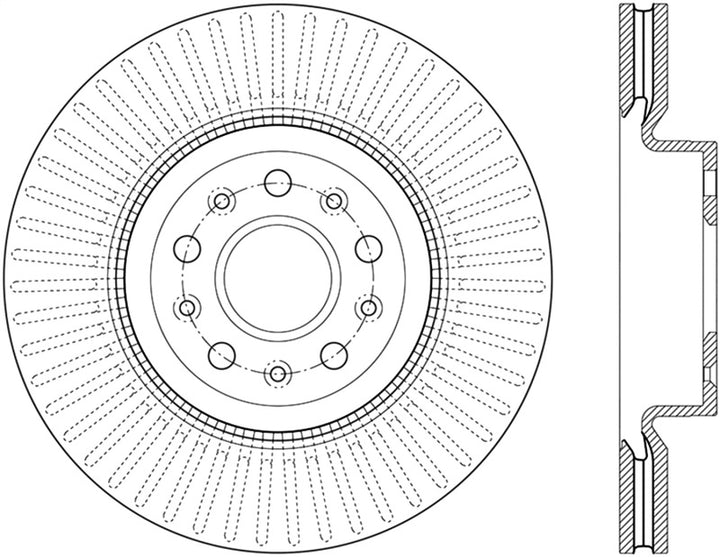 StopTech 14-18 Cadillac CTS Cryo-Stop Front Premium Rotor