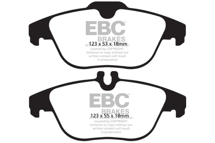 EBC 13-16 Mercedes-Benz GLK250 2.1 Twin TD Redstuff Rear Brake Pads